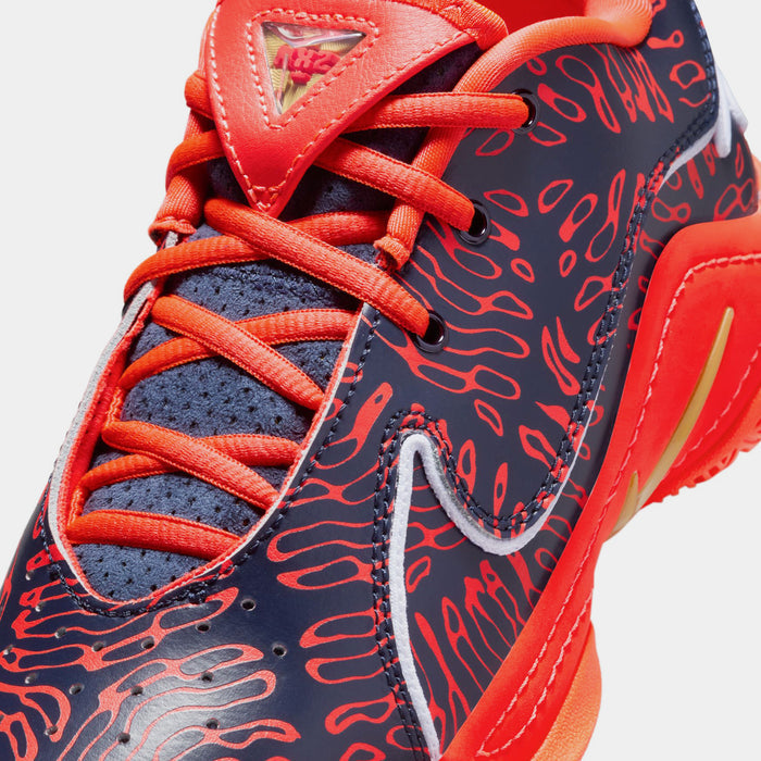 Lebron XXII SE Grade School Basketball Shoes (Obsidian/Metallic Gold/Bright Crimson)