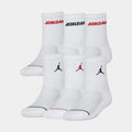 Legend 6 pack Crew Grade School Socks (White)