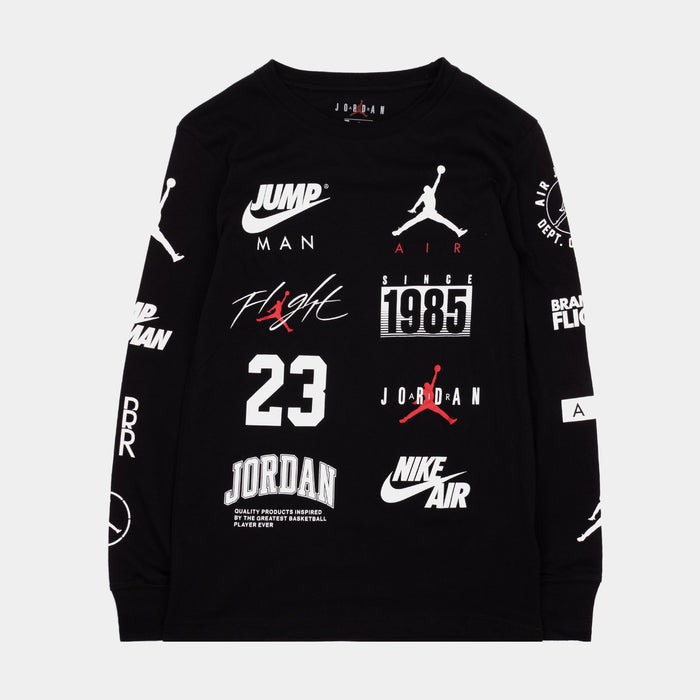 Level Up Grade School Long Sleeve Shirt (Black)