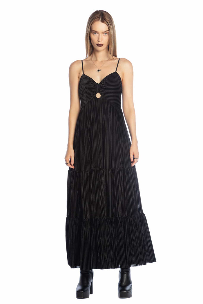 Liminality Ruched Sweetheart Dress