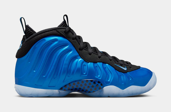 Little Posite One International Blue Grade School Lifestyle Shoes (Neon Royal/White/Black/Clear)