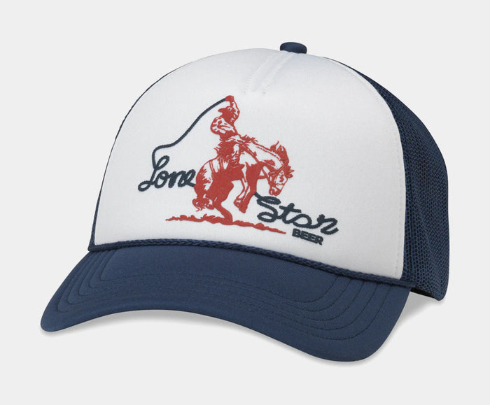 Lone Star Foamy Valin Snapback Mens Hat (White/Navy)