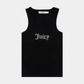 Long Bling Top Womens Tank Top (Black)