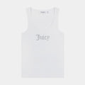 Long Bling Top Womens Tank Top (White)
