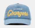 Los Angeles Chargers Corduroy Snapback Mens Hat (Blue/Yellow)