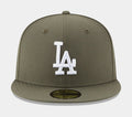 Los Angeles Dodgers Authentic Collection 59FIFTY Mens Hat (Olive)