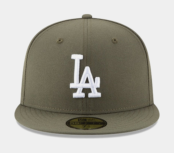 Los Angeles Dodgers Authentic Collection 59FIFTY Mens Hat (Olive)