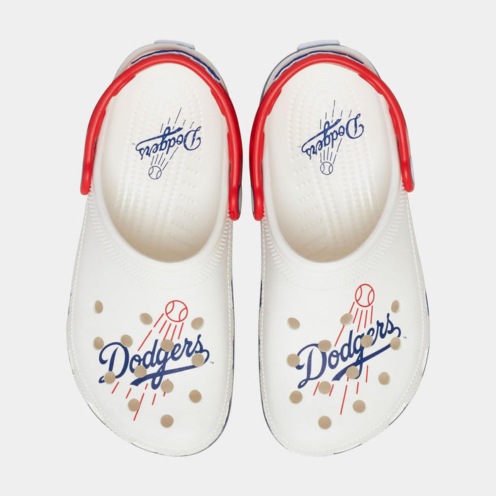 Los Angeles Dodgers Classic Clog Mens Sandals (White/Blue)