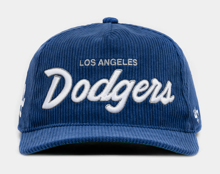 Los Angeles Dodgers Corduroy Mens Snapback (Blue/White)