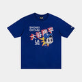 Los Angeles Dodgers Oversized Ohtani Mens Short Sleeve Shirt (Blue/Red)
