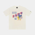 Los Angeles Dodgers Oversized Ohtani Mens Short Sleeve Shirt (Cream/Blue/Multi)