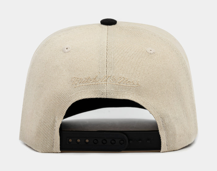 Los Angeles Dodgers Pro Pinch Snapback Mens Hat (Beige/Black)