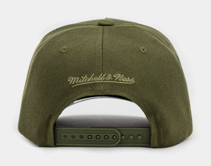 Los Angeles Dodgers Pro Pinch Snapback Mens Hat (Olive/White)