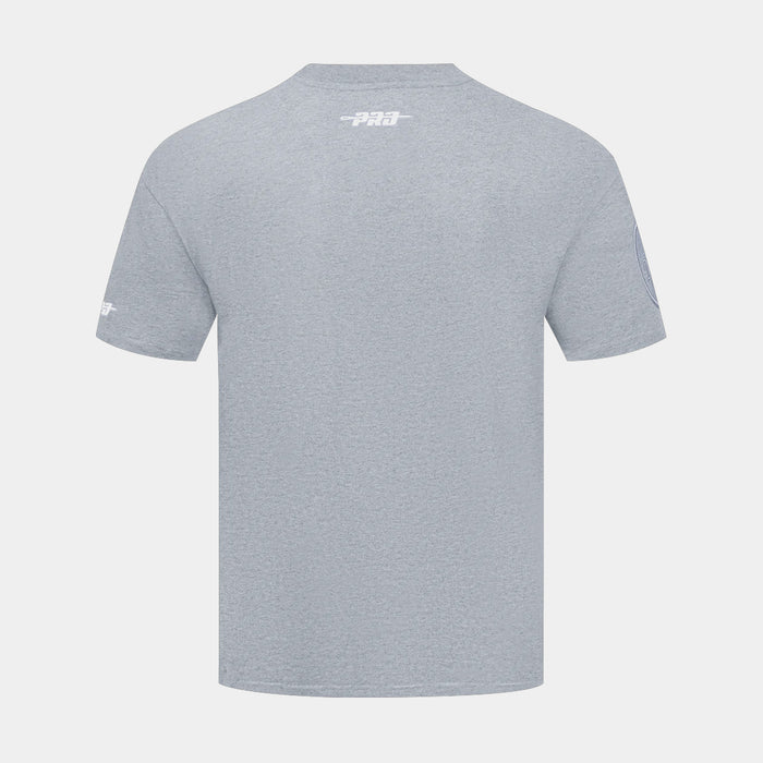 Los Angeles Dodgers Reverse French Mens Short Sleeve Shirt (Grey)