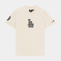 Los Angeles Dodgers Reverse French Mens Short Sleeve Shirt (White/Grey)