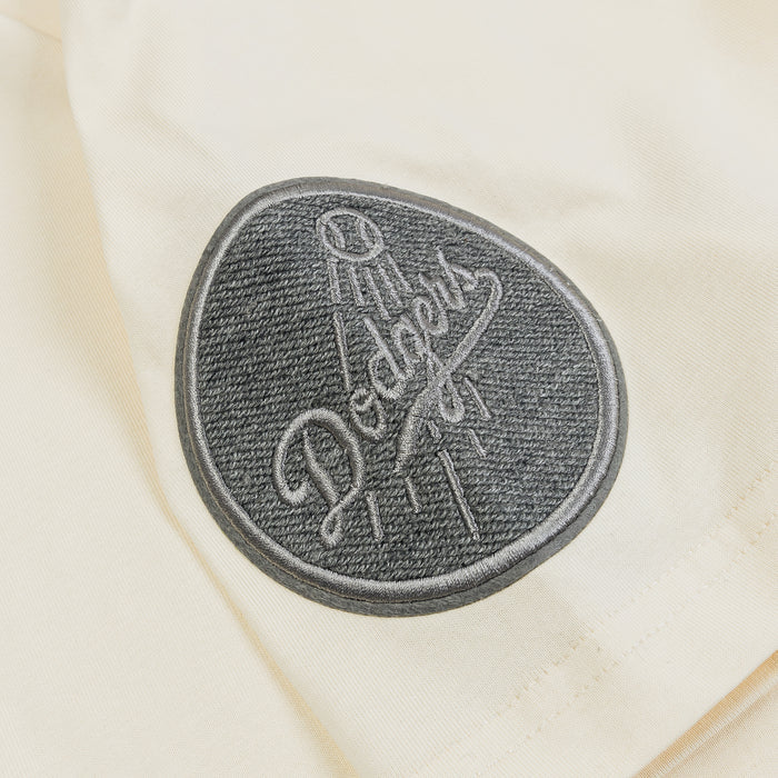 Los Angeles Dodgers Reverse French Mens Short Sleeve Shirt (White/Grey)