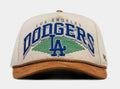 Los Angeles Dodgers Rope Hitch Snapback Mens Hat (Beige/Blue)