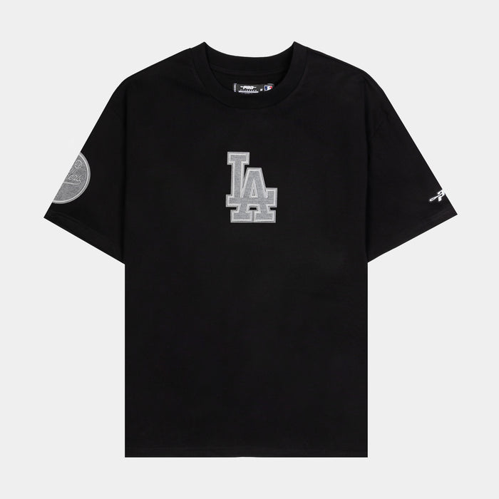 Los Angeles Dodgers Terry Mens Short Sleeve Shirt (Black/Grey)