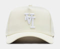 Los Angeles Dodgers Upside Down Logo 9Forty Snapback Mens Hat (Beige)