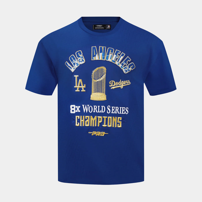 Los Angeles Dodgers World Series 2024 Mens Short Sleeve Shirt (Blue/Gold)