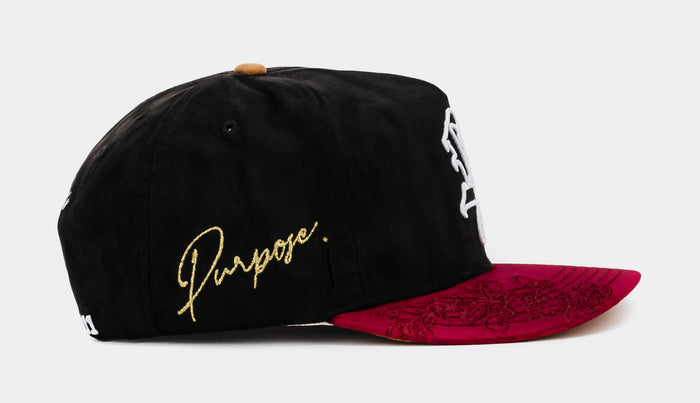 Los Angeles Dreams Dont Sleep Snapback Mens Hat (Black/Red)