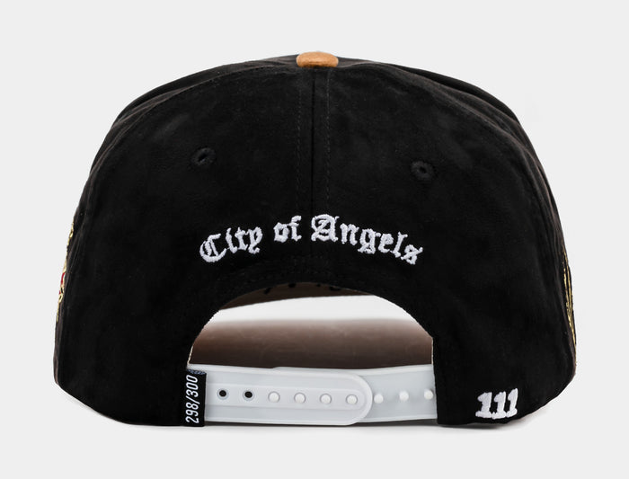 Los Angeles Dreams Dont Sleep Snapback Mens Hat (Black/Red)