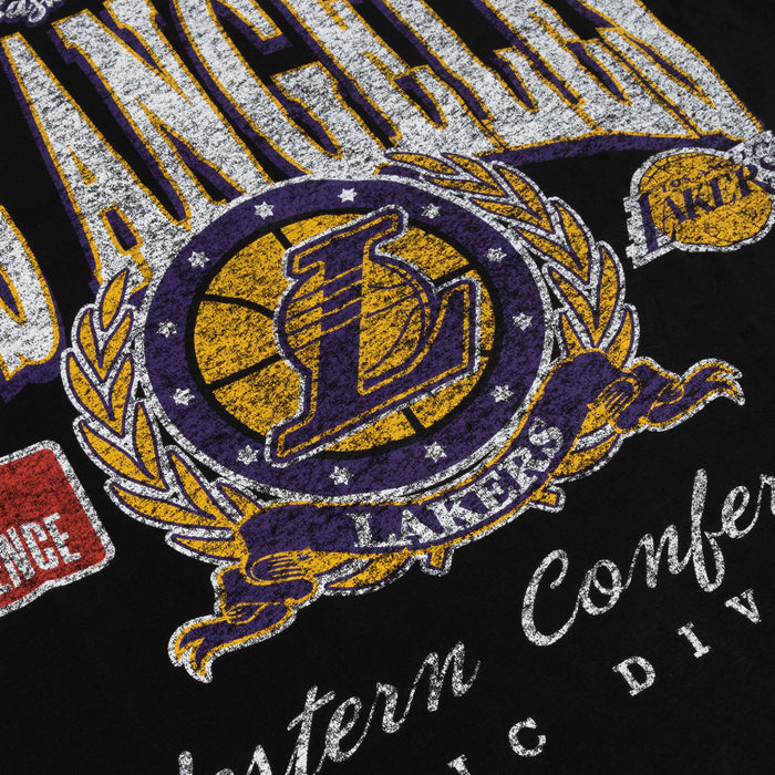 Los Angeles Lakers Oversized Mens Short Sleeve Shirt (Black/White)