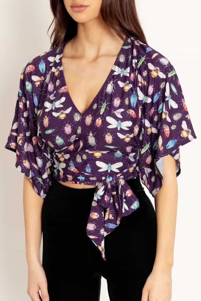 Lovebugs Kimono Tie Top