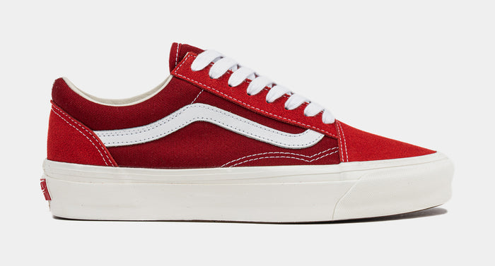 Lux Old Skool Mens Lifestyle Shoes (Red/White)