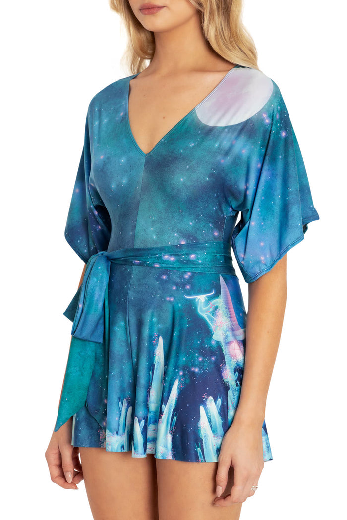 BlackMilk Clothing - Magnolia's Castle Slinky Playsuit