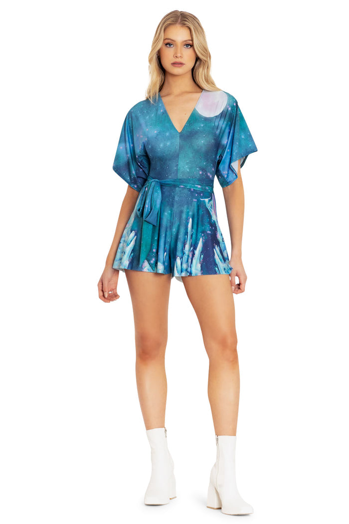 BlackMilk Clothing - Magnolia's Castle Slinky Playsuit