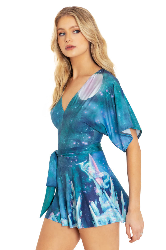 BlackMilk Clothing - Magnolia's Castle Slinky Playsuit
