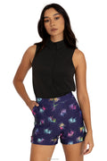 BlackMilk Clothing x Nintendo The Legend Of Zelda - The Legend of Zelda Majora s Mask™ Cuffed Shorts - The Legend of Zelda Merchandise - Collaboration apparel - Licenced.