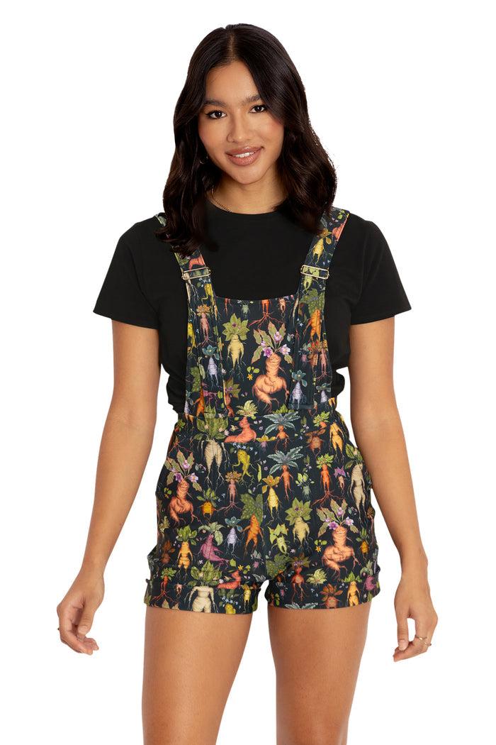 BlackMilk Clothing - Mandrakes Short Overalls