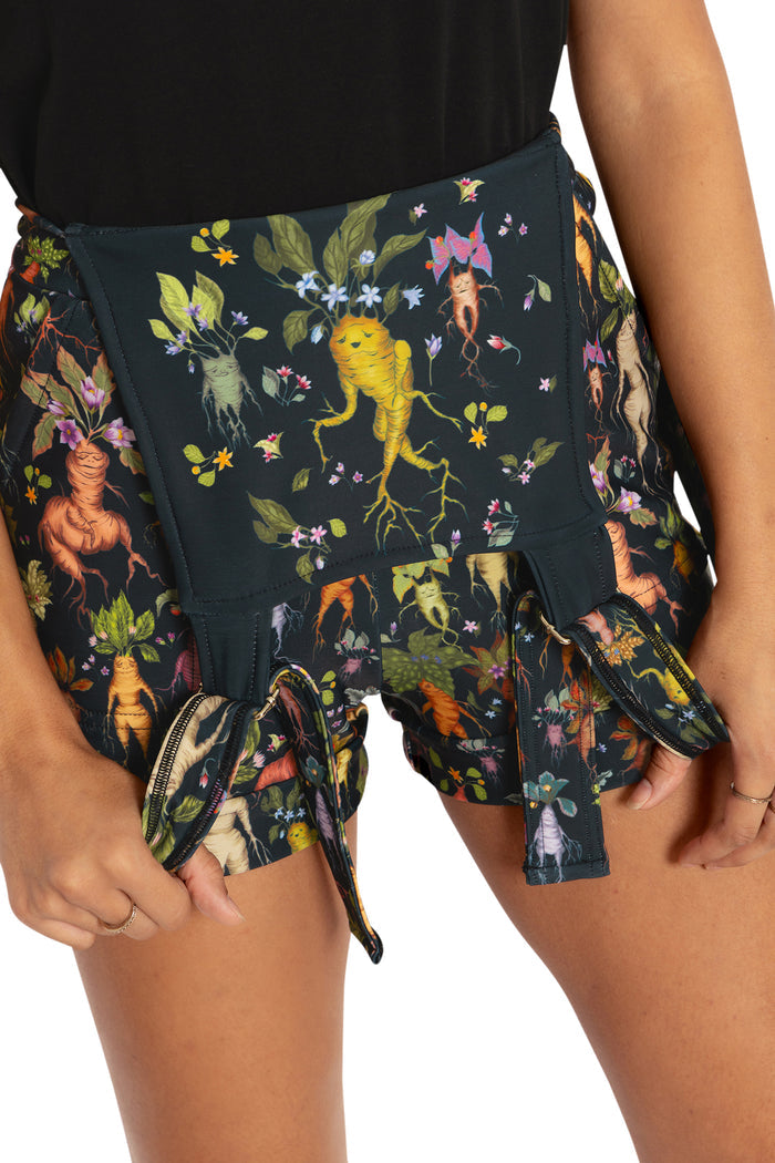 BlackMilk Clothing - Mandrakes Short Overalls
