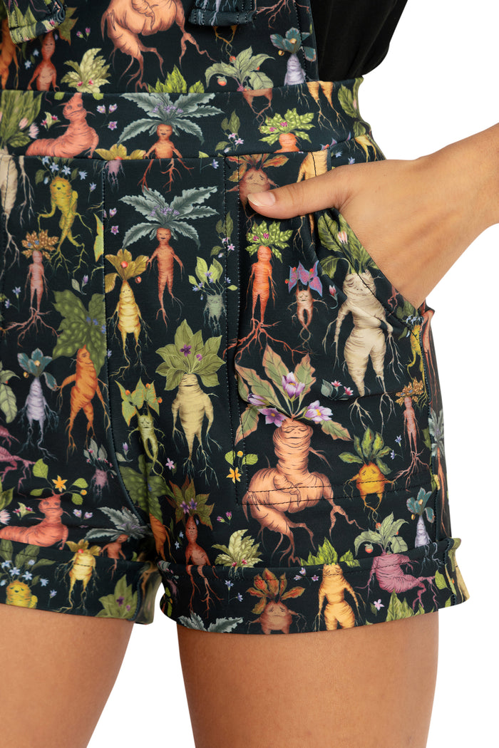 BlackMilk Clothing - Mandrakes Short Overalls