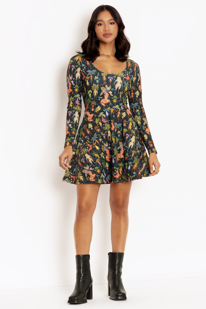 Mandrakes Toastie Long Sleeve Skater Dress