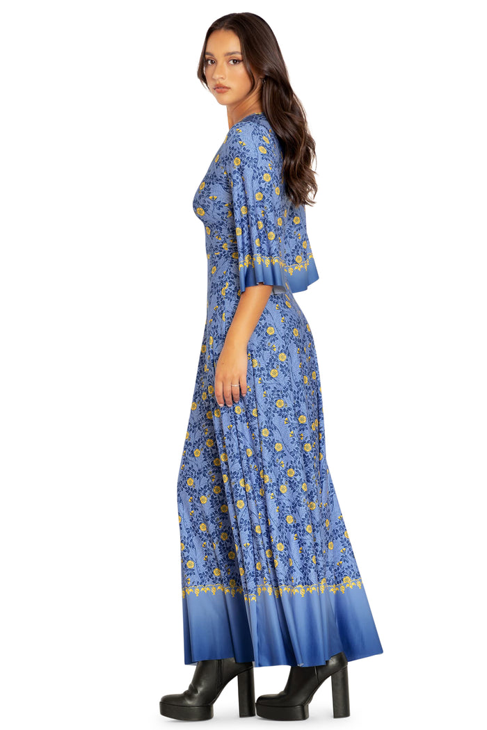 BlackMilk Clothing x Warner Brothers Game of Thrones - Margaery Tyrell  Sleeve Maxi Dress - Warner Bros. Merchandise - Collaboration apparel - Licenced.