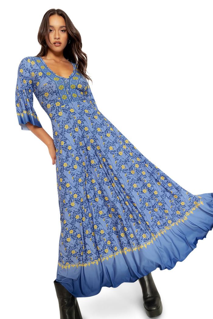 BlackMilk Clothing x Warner Brothers Game of Thrones - Margaery Tyrell  Sleeve Maxi Dress - Warner Bros. Merchandise - Collaboration apparel - Licenced.