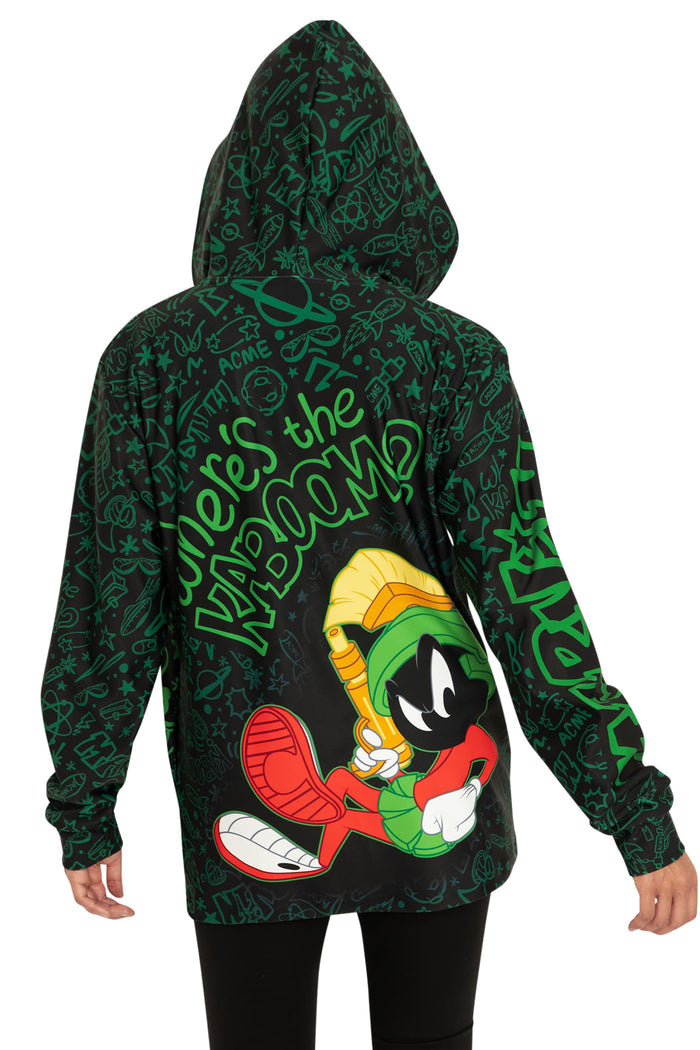 BlackMilk Clothing x Warner Brothers Looney Tunes - Marvin The Martian Hoodie Sweater - Warner Bros. Merchandise - Collaboration apparel - Licenced.