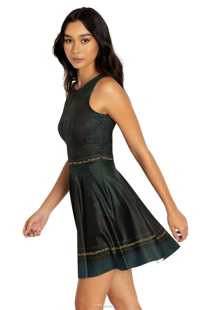 BlackMilk Clothing x Nintendo The Legend Of Zelda - Master Sword Princess Skater Dress - The Legend of Zelda Merchandise - Collaboration apparel - Licenced.