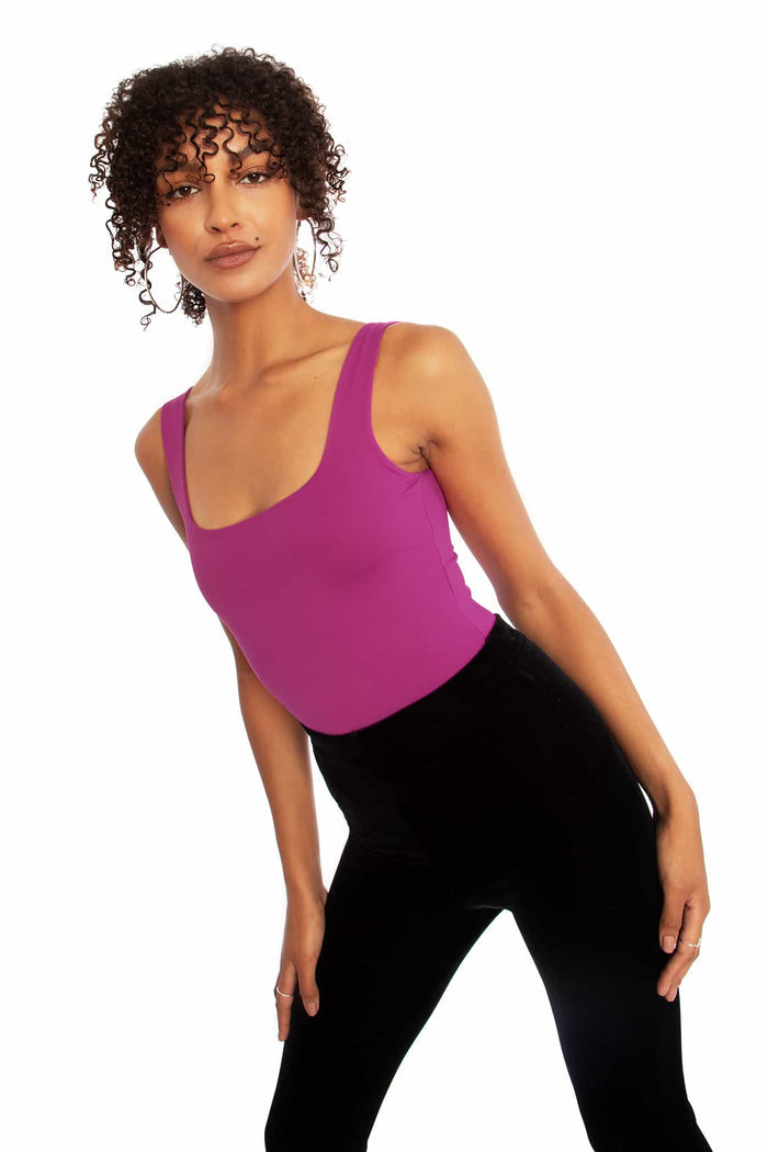 Matte Fuchsia Tank Top