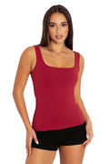 BlackMilk Clothing - Matte Scarlet Tank Top