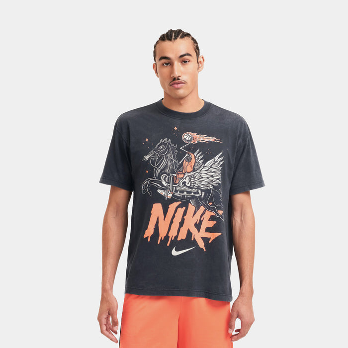 Max90 Warrior Mens Short Sleeve Shirt (Black/Orange)