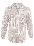 Patterned shirt on a white background