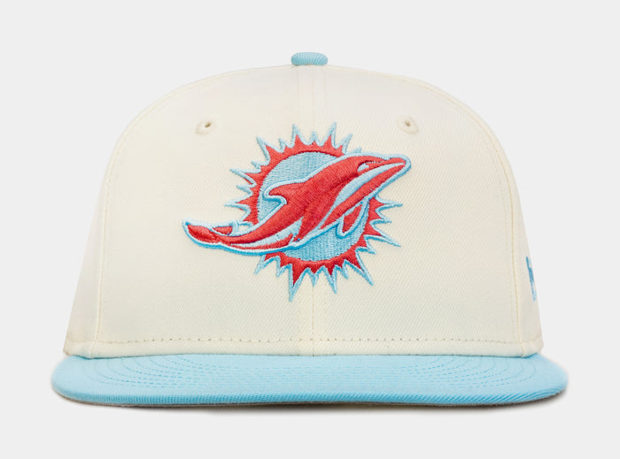 Miami Dolphins Colorpack 59Fifty Mens Fitted Hat (Blue/White)