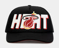 Miami Heat Billboard Trucker Mens Hats (Black)