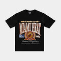 Miami Heat Oversized Mens Short Sleeve Shirt (Black/White/Orange)