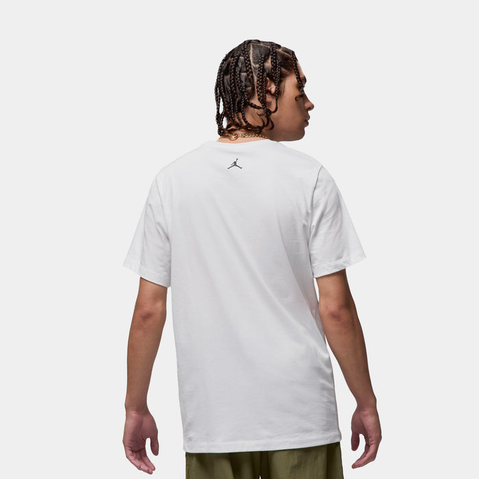 Michael Jordan Brand Photo Mens Short Sleeve Shirt (White/Black)