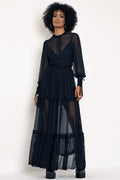 Midnight Ritual Sheer Maxi Dress